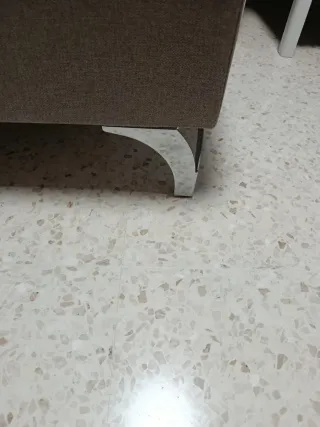 Chaiselongue beige tela