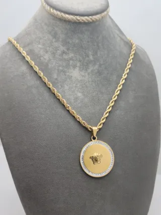 Colgante Medusa  Cordón rizado