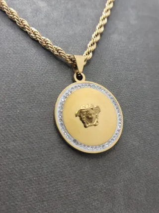 Colgante Medusa  Cordón rizado