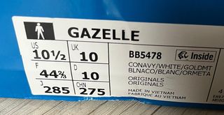 Adidas Gazelle Azul Marino/Blanco