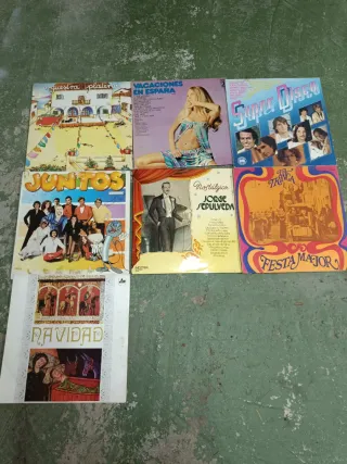 Lote Vinilos: Navidad, Fiestas, Verano, Español