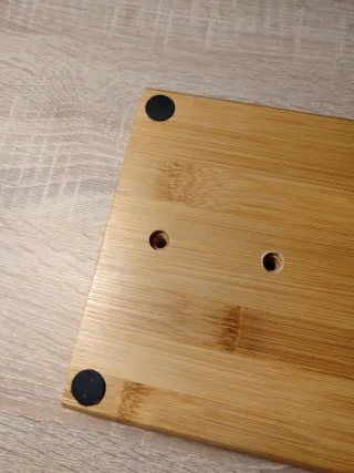 Jamonero de madera con todas las piezas