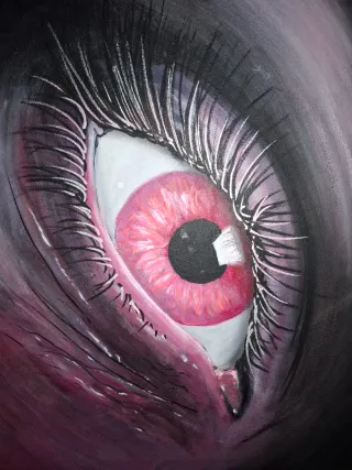 Cuadro único "LOST ON YOU" acrílico sobre madera