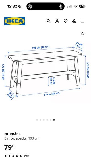 Mesa comedor + 2 sillas + banco