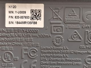 Teclado Logitech K120 USB Negro