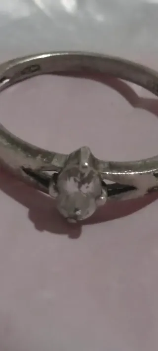 Anillo Plata con Diamante ????
