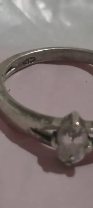 Anillo Plata con Diamante ????