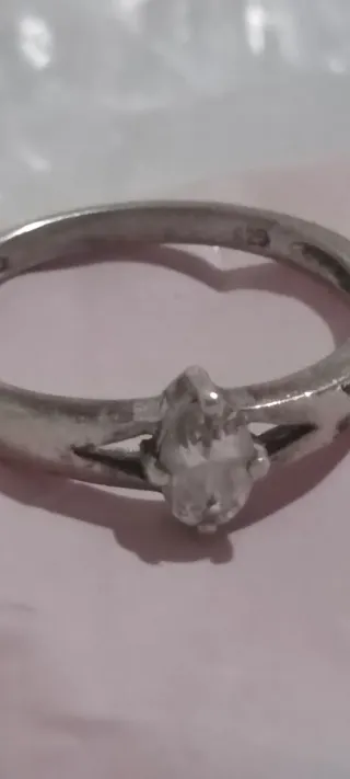 Anillo Plata con Diamante ????