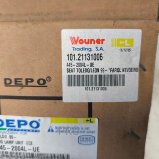 FARO ANTINIEBLAS IZQUIERDO SEAT NUEVO 10121131006