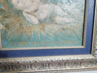 Cuadro Niño Jesús en el Pesebre