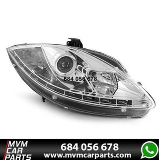 Faros delanteros para Seat Leon 2 05-09 DRL Cromad