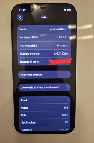 iPhone 12 Apple 128 GB (nero)