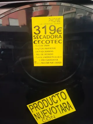 Secadora Cecotec 9kg