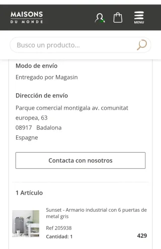 Armario taquilla metal Maison du Monde