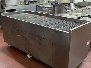 Barbacoa Profesional Carbón 2m