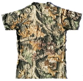 Camiseta de caza manga corta camuflaje de árbol