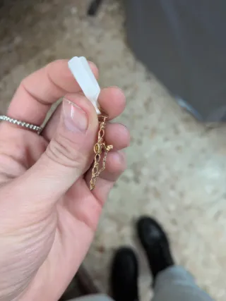 Colgante Cruz Crucifijo Oro Textura