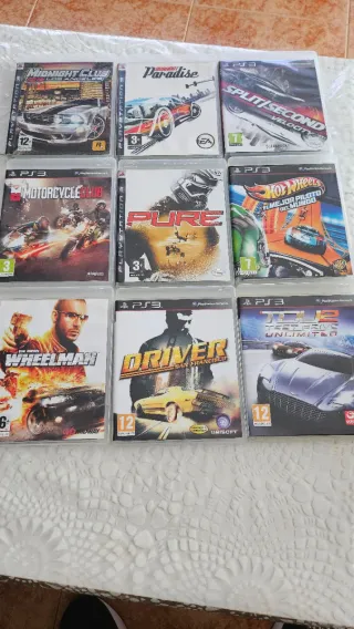Lote 9 giochi di guida PS3 PAL ESP