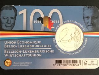 Moneda 2€ Bélgica 2021 Conmemorativa