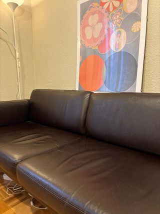 Sofá Säter polipiel marrón