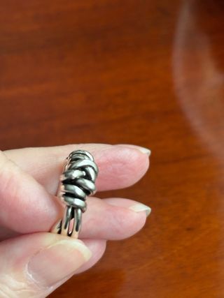 Anillo Plata 925 Ajustable Nudo