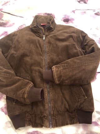 Chaqueta pana marrón hombre XL