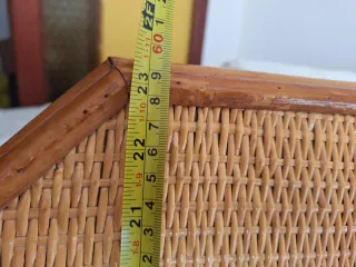 Espejo vintage de bambu