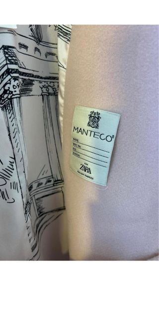 Abrigo corto Zara rosa