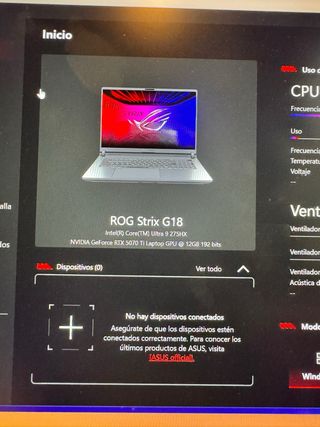 ASUSROG Strix G18 Intel Core Ultra9 NVIDIA 5070ti