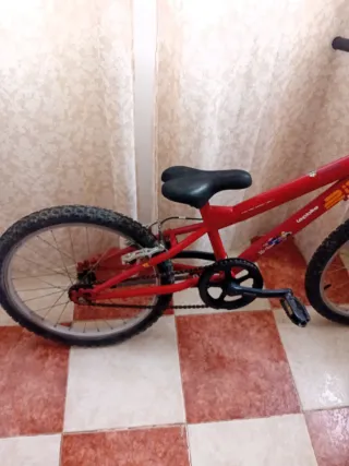 Bicicleta infantil roja