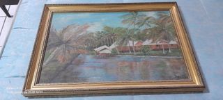 Quadro decorativo paisagem tropical