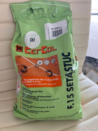 8 saco 5kg Lechada Fuga CerCol SE4STUC Blanco