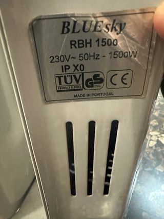 Radiador Eléctrico Bluesky 1500W