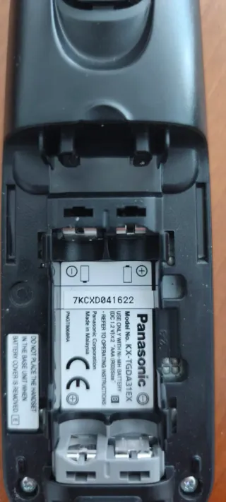 2 Teléfonos Inalámbricos Panasonic Negros