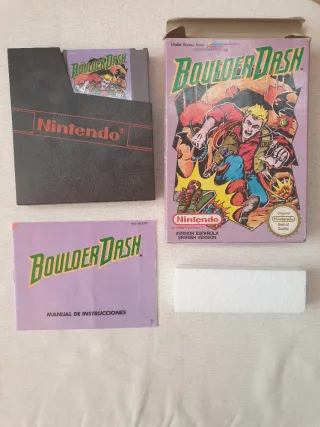 Boulder Dash Nintendo Nes. Completo pal B esp.