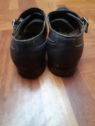 Zapatos Zara Marrones Doble Hebilla