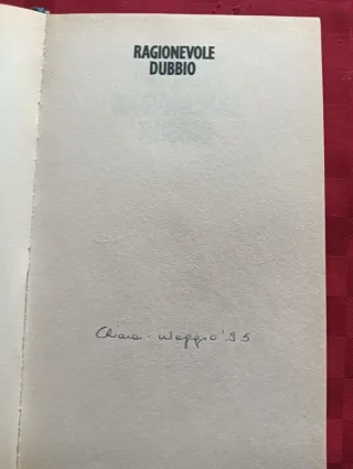 Libro. Ragionevole dubbio.