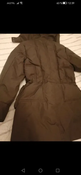 Anorak de plumas marrón