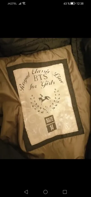 Anorak de plumas marrón