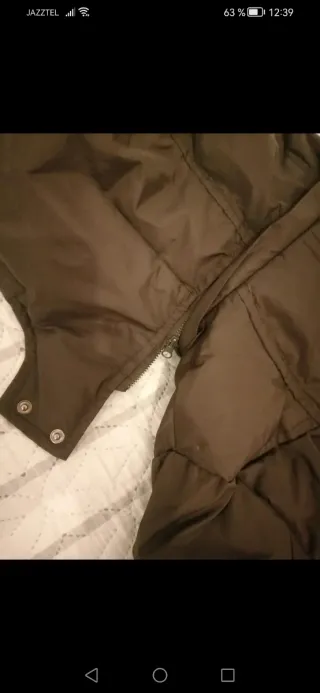 Anorak de plumas marrón