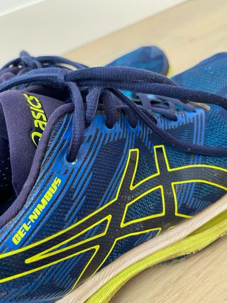 Zapatillas Asics Correr Hombre Azul/Verde