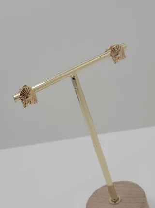 Pendientes estilo indio dorados