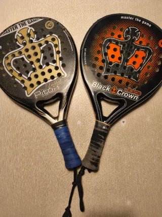 Pack 2 Palas Padel Black Crown