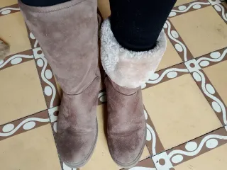 Botas Bontas Marrón Talla 39 Peludas