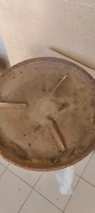 Maceta de terracota con plato