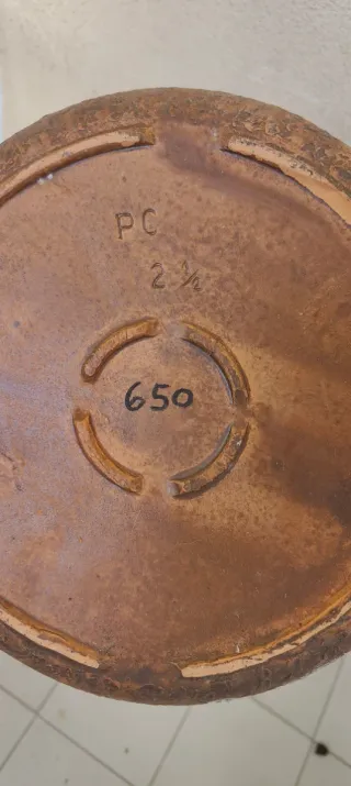 Maceta de terracota con plato