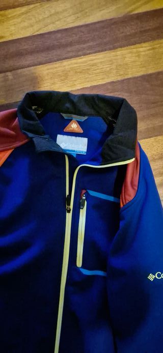 Chaqueta Columbia Azul y Naranja