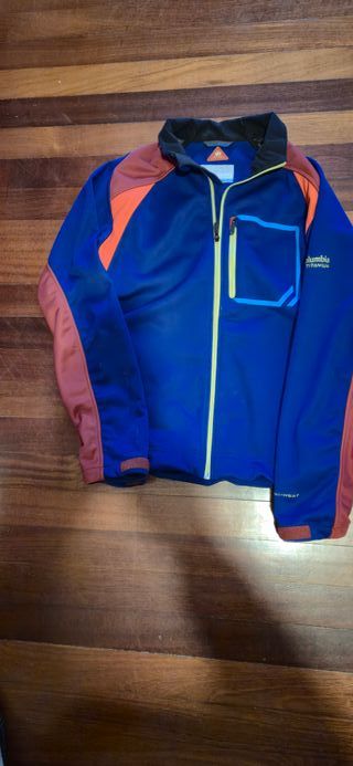 Chaqueta Columbia Azul y Naranja