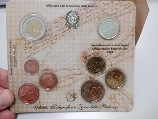 Estuche monedas euro Italia 2003