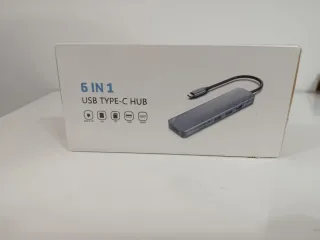 Hub USB Tipo-C 6 en 1